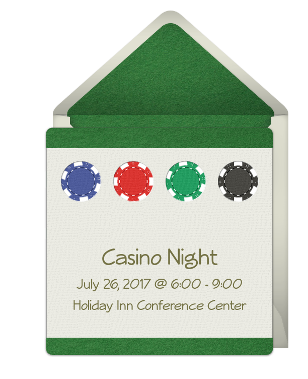 Casino night graphic