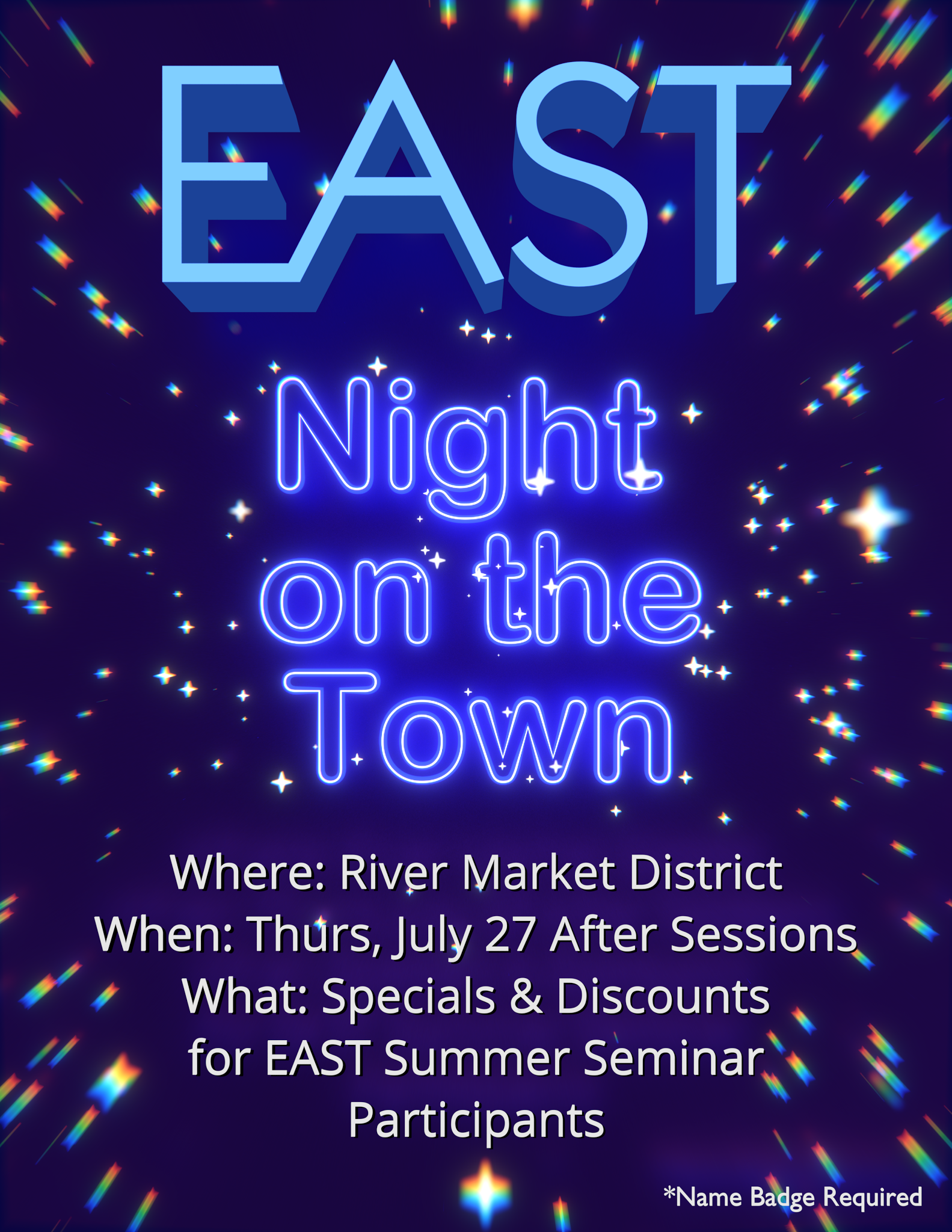 Night out on the town flyer